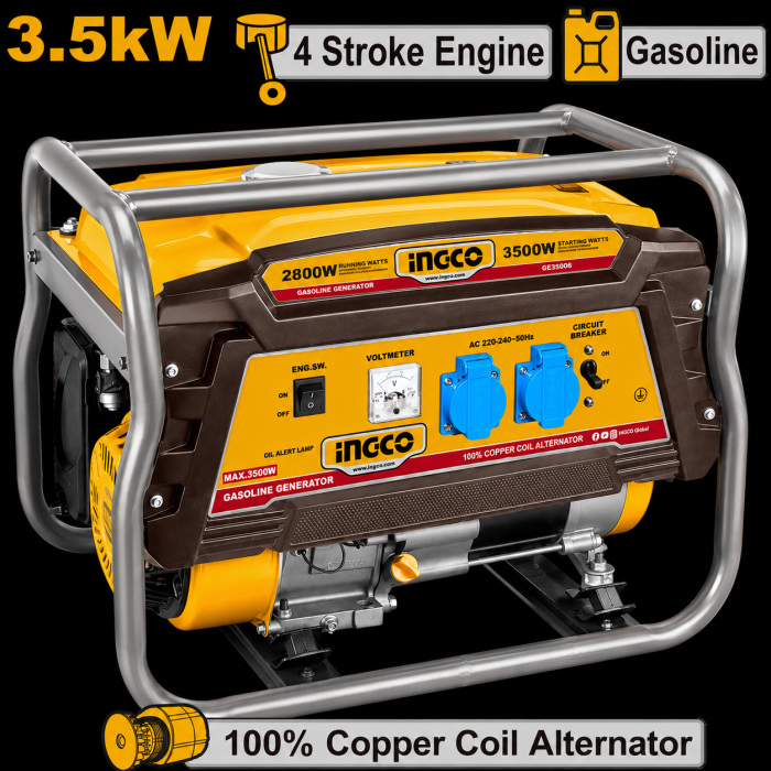 Generador de Gasolina Ingco 3.500 w 
