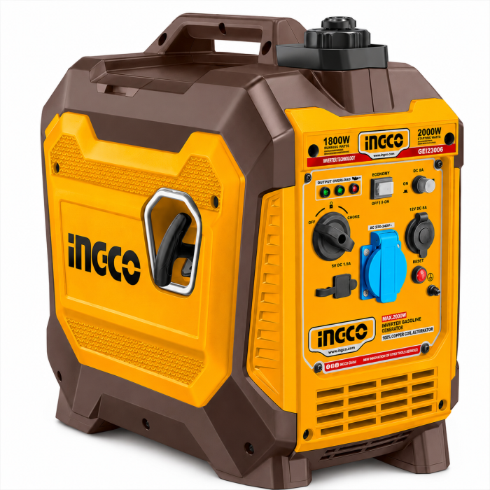Generador de Gasolina Silencioso Ingco 2.000 w. 