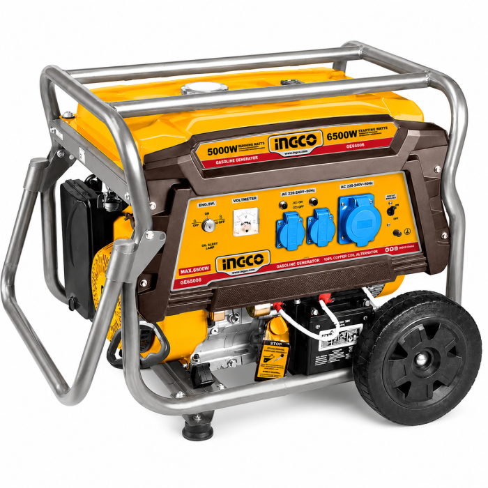 Generador de Gasolina Ingco 6.500 w. 