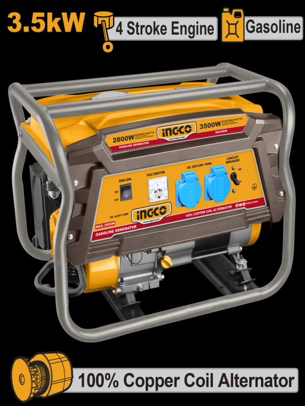 Generador de Gasolina Ingco 3.500 w 
