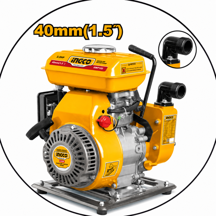Motobomba Gasolina Ingco 2,5 HP