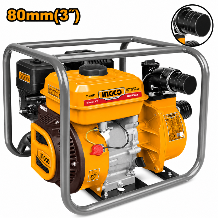 Motobomba Gasolina Ingco 7.0 HP 3" 