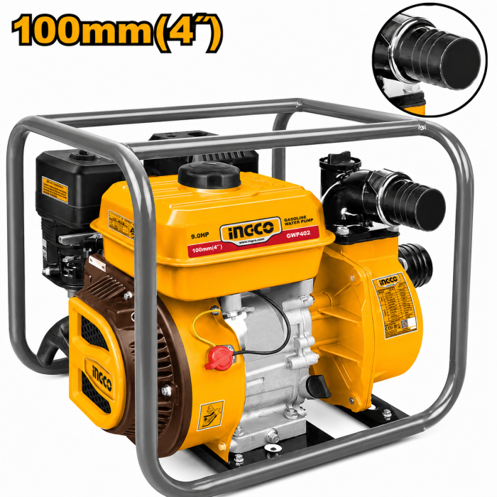 Motobomba Gasolina Ingco 9.0 HP 4" 