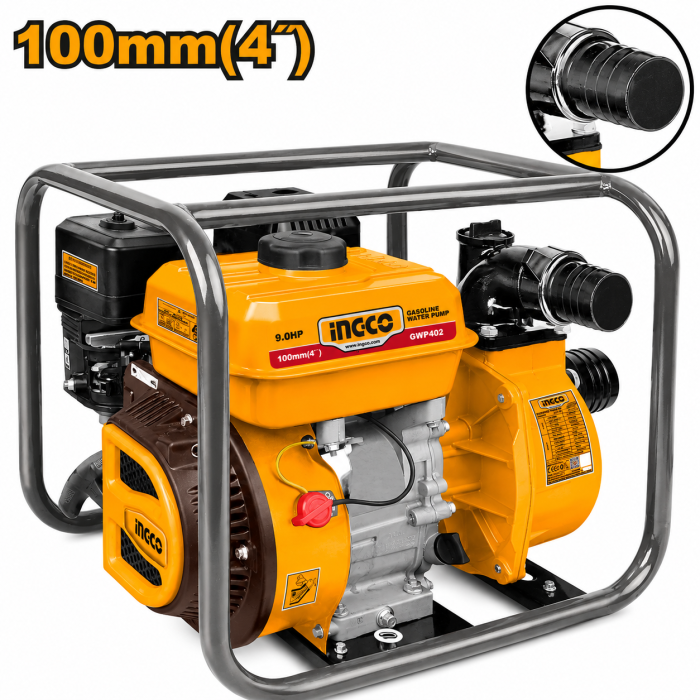 Motobomba Gasolina Ingco 9.0 HP 4" 