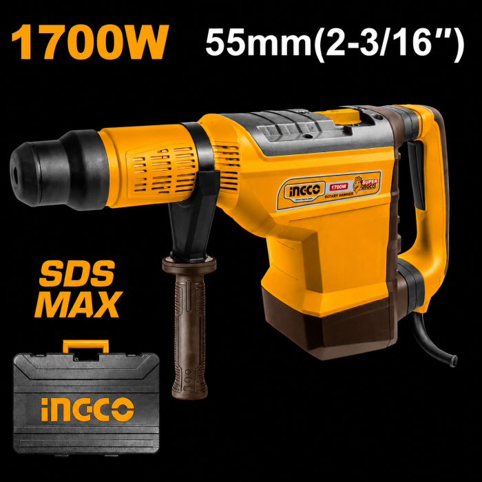 Martillo Combinado 13 KG. SDS MAX 1700w. INGCO 