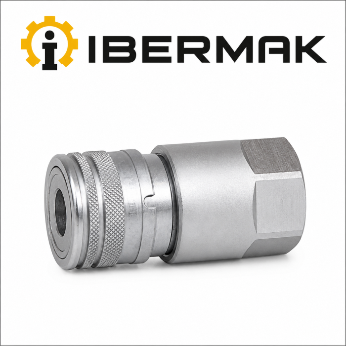 ENCHUFE PLTX CARA PLANA MARTILLO HEMBRA INOX 