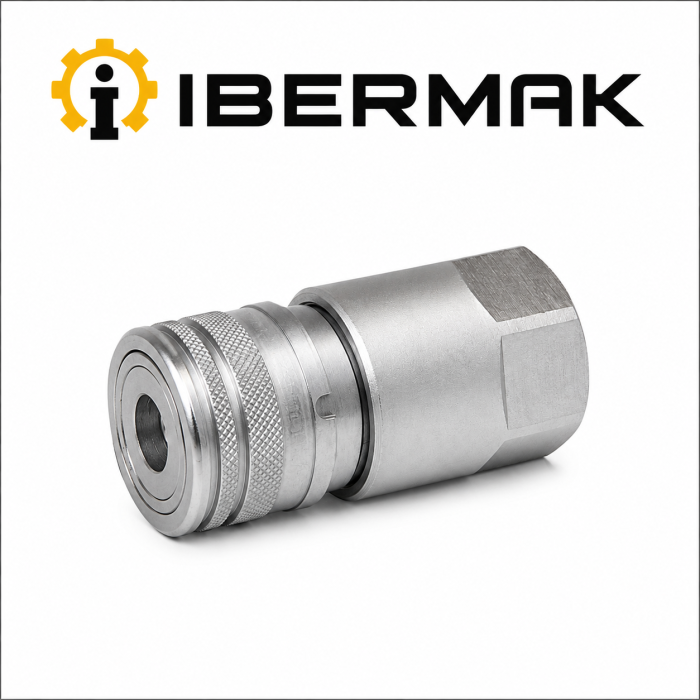 ENCHUFE PLTX CARA PLANA MARTILLO HEMBRA INOX 