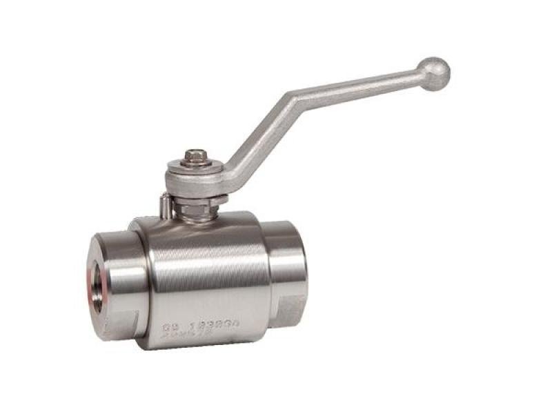 VALVULA GM 2 VIAS REDONDAS INOX F/304 PASO TOTAL ROSCA BSP JUNTA POM MANETA INOX