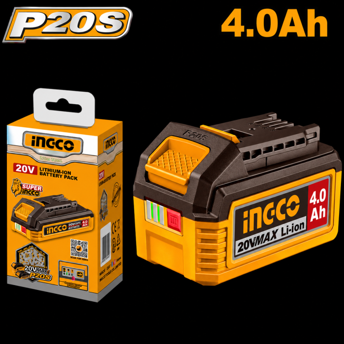BATERIA 20 V LI-ON 4AH INCGO 