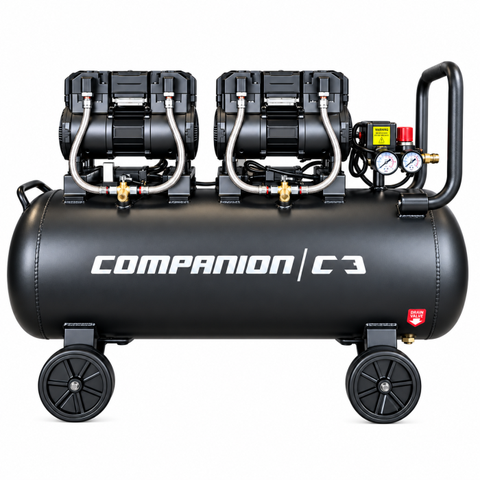 COMPRESOR DE AIRE COMPANION "SILENT" 4HP 100 Lts