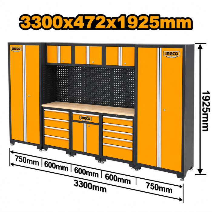 ARMARIOS TALLER INGCO 3300x472x1925 mm