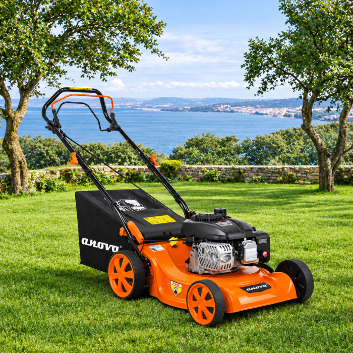 Cortacésped ANOVA CC340PT – Gasolina 41 cm Autopropulsado con Chasis de Polipropileno