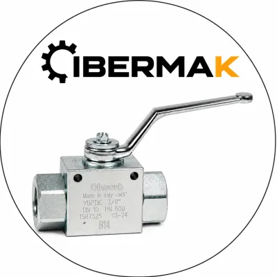 Valvula GE2N 2 Vias Con Taladros Acero Carbono Rozca NPT 